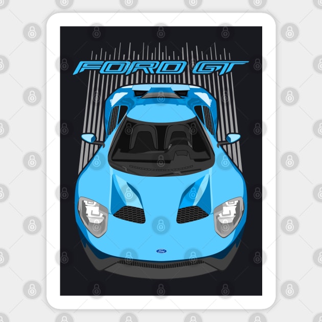 Ford GT-riviera blue Sticker by V8social